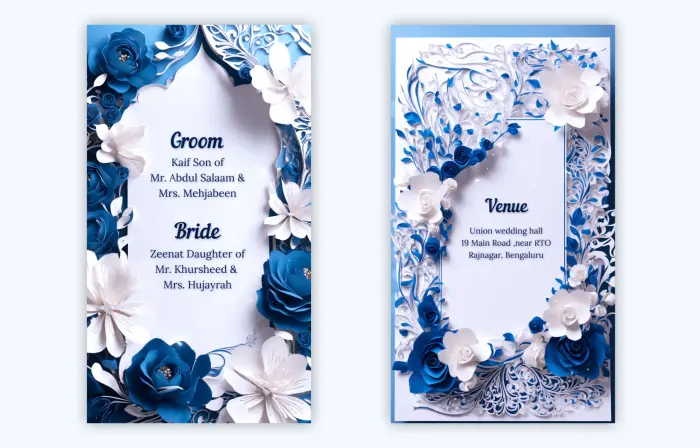 Impressive 3D Design Muslim Wedding Invitation Instagram Story